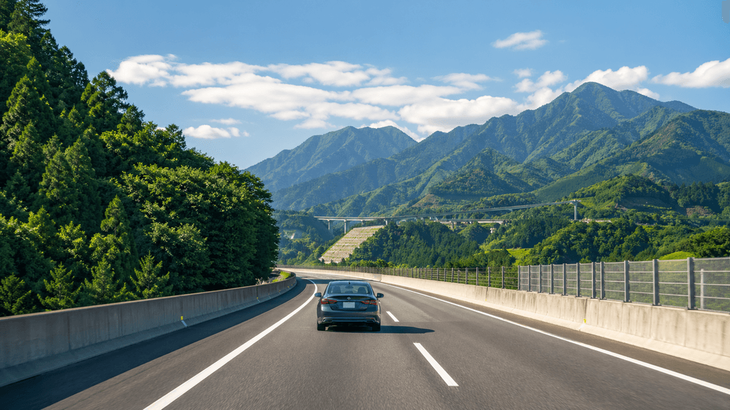 他県への高速道路ドライブ