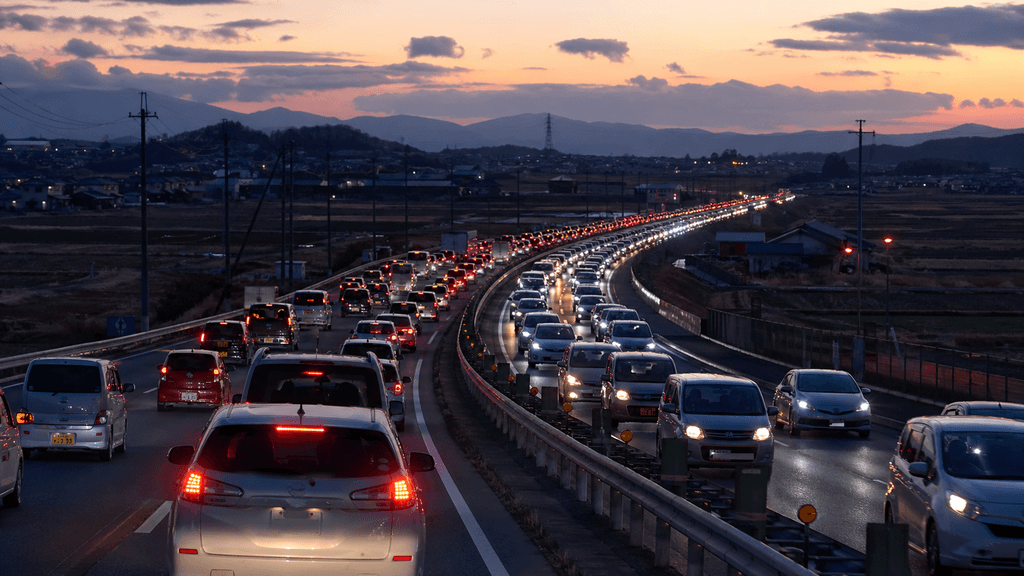 魔の国道4号バイパス渋滞