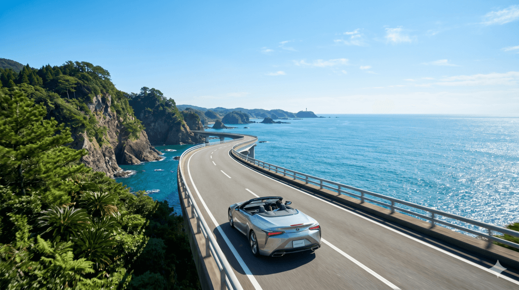 しがらみのない隣県へ向かう海沿いのドライブ
