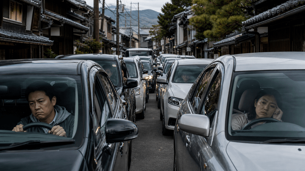 京都市内の大渋滞