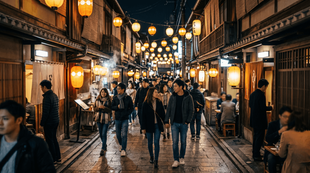 京都の夜の街へカチ込み