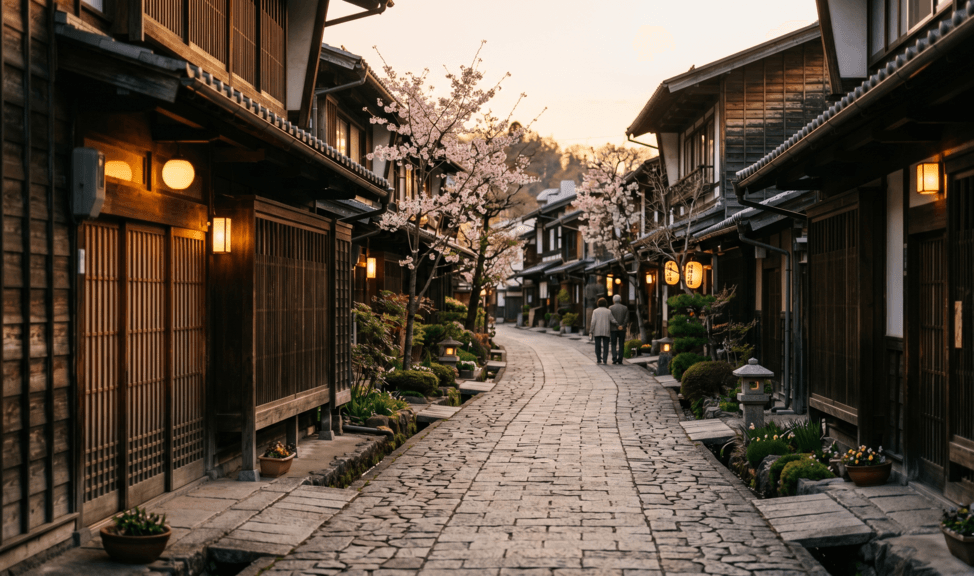 隣県の静かな街並み