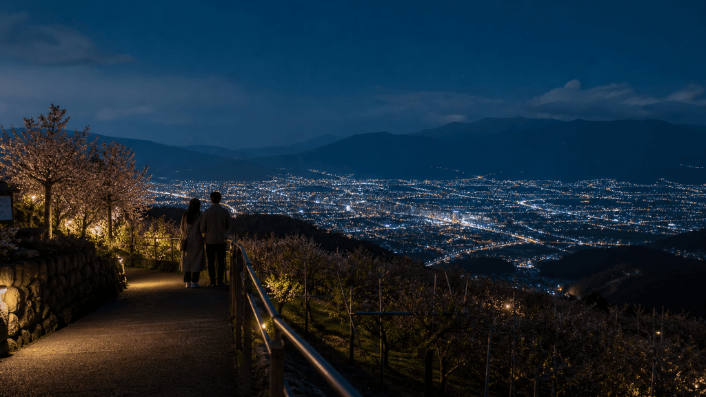 フルーツ公園からの夜景ドライブ