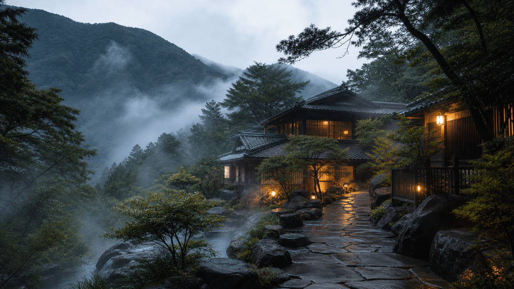 山奥の秘湯へエスコート