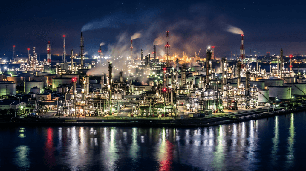 四日市の工場夜景