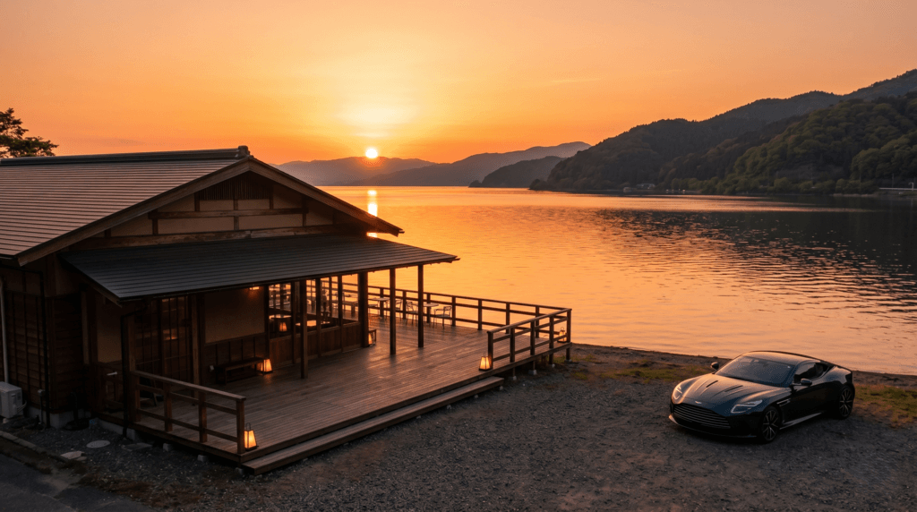 シャーレ水ヶ浜での夕暮れデート