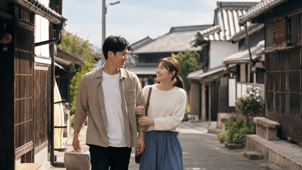 山鹿のレトロな街並み散策デート