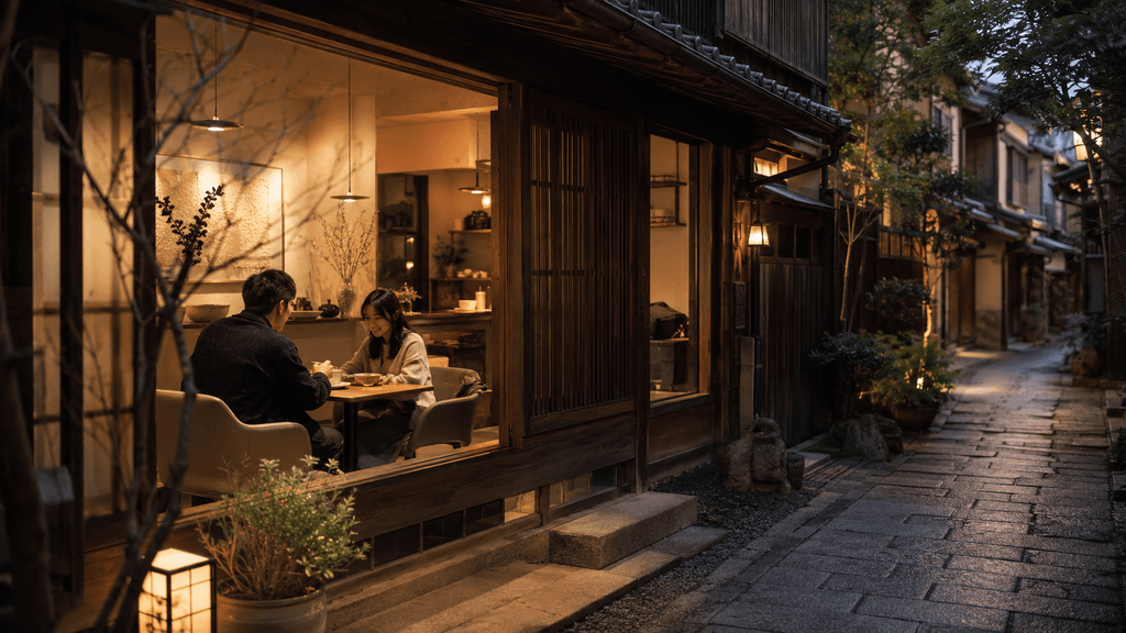 落ち着いた烏丸御池の路地裏カフェ
