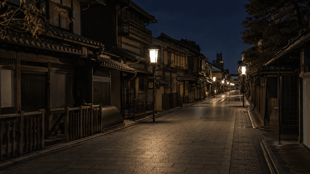 夜が早すぎる奈良市内の街並み