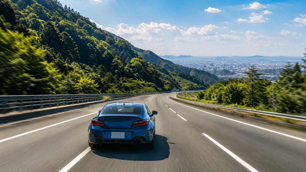 京奈和自動車道でスムーズに和歌山へ向かう様子