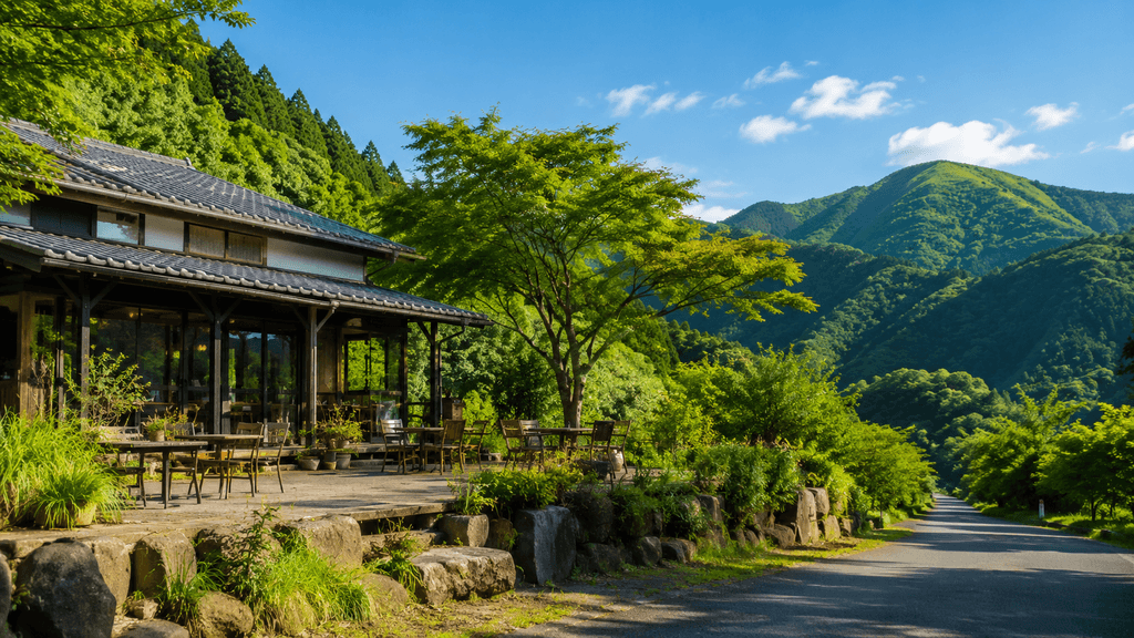 西原村周辺の自然豊かなカフェ