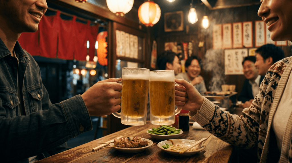 居酒屋での気軽な合流