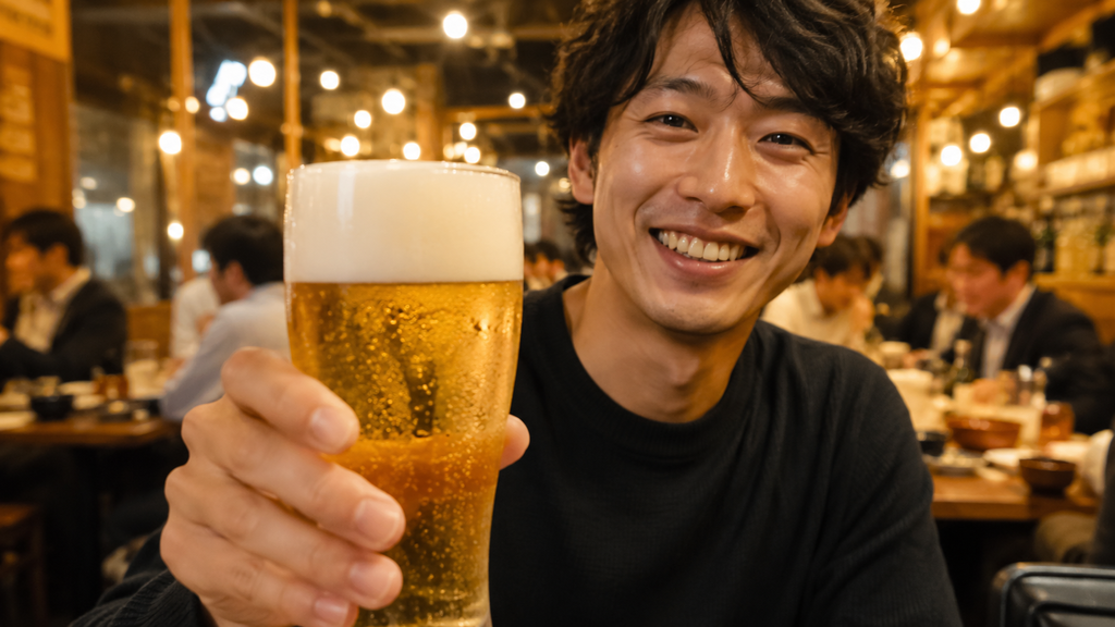 フットワークの軽さとノリの良さを伝える飲み友募集のイメージ写真