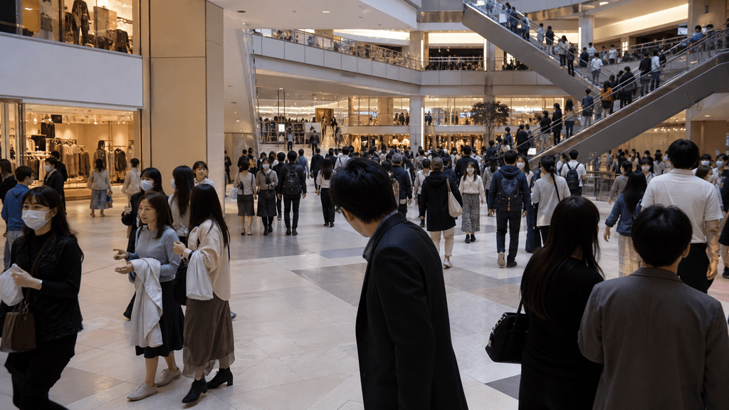 巨大モールでの身バレリスク