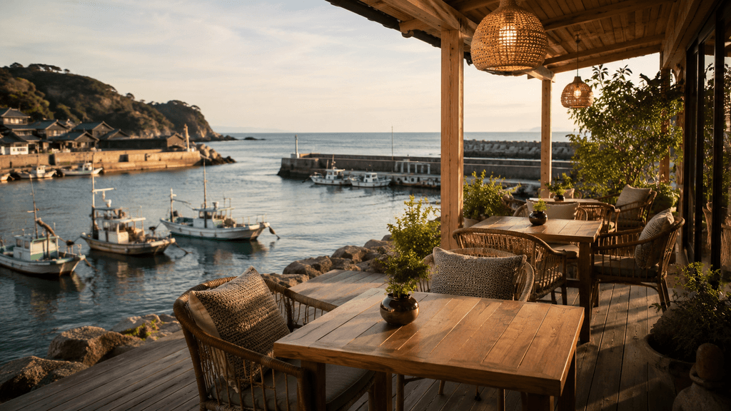用宗漁港周辺の海沿いカフェイメージ