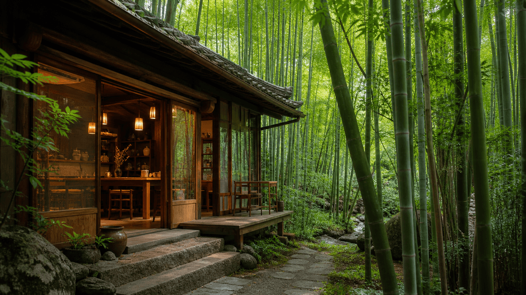 修善寺周辺の静かな古民家カフェイメージ