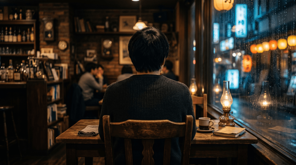 顔出ししない後ろ姿のプロフィール