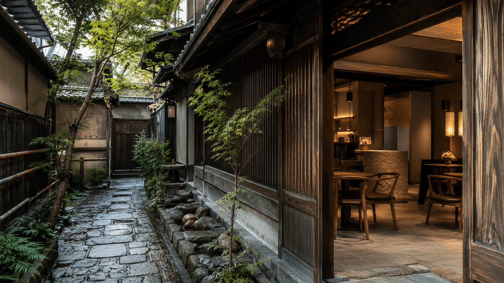 落ち着いて話せる京都の裏路地カフェ
