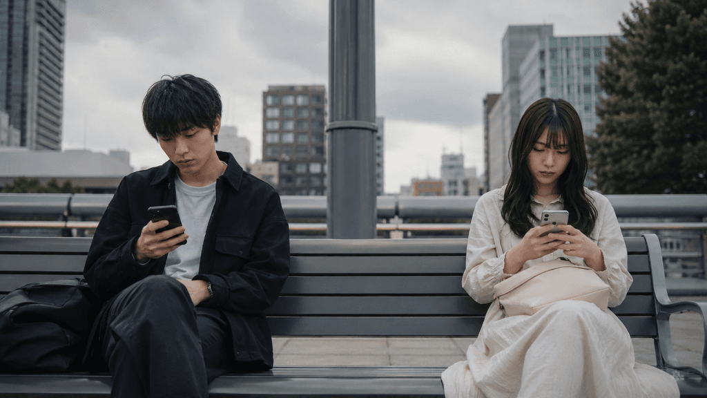 マッチングアプリの目的や温度差の違いに悩む20代男女のイメージ